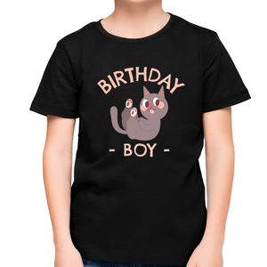 Youth Toddler Birthday Shirt Happy Birthday Shirt Kitty Birthday Shirts Birthday Boy Clothes