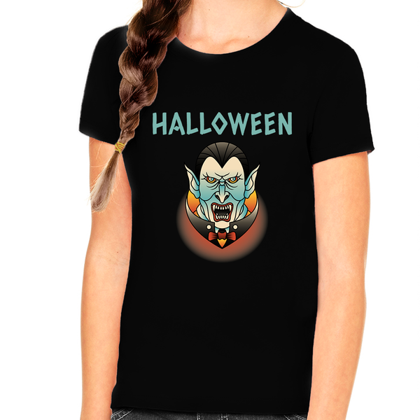 Mad Dracula Halloween Shirts for Girls Count Dracula Shirt Halloween Tshirts Girls Halloween Shirts for Kids