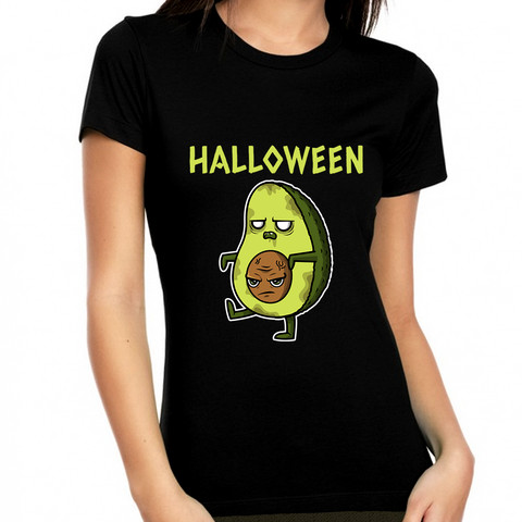 Mad Avocado Halloween Shirts for Women Zombie Avocado Womens Halloween Shirts Halloween Clothes for Women