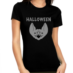 Funny Bat Halloween Shirt Women Bat Tees for Women Halloween Shirts for Women Halloween Gift for Her