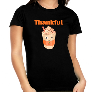 Plus Size Thanksgiving Shirts for Women Plus Size Thanksgiving Outfit Womens Fall Tops Funny Coffee Shirts
