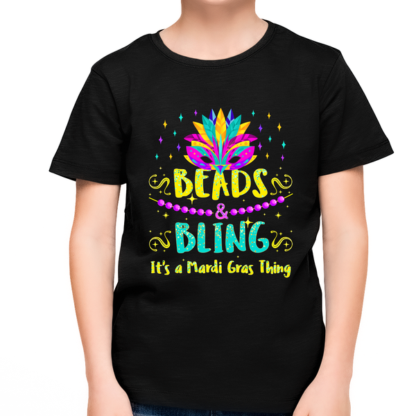 Boys Mardi Gras Shirt Beads and Bling It's a Mardi Gras Thing New Orleans Kids Mardi Gras Outfit for Boys