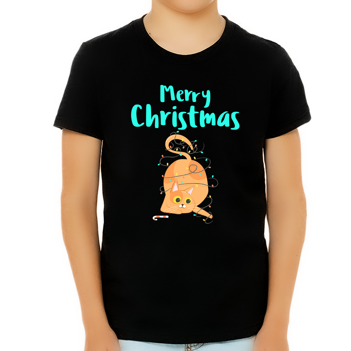Funny Christmas Cat Christmas Shirts for Boys Funny Christmas Shirt Kids Christmas Shirt Christmas Gift