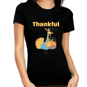 Womens Thanksgiving Shirt Turkey Shirts Thanksgiving Gifts Fall Shirts Women Thankful Shirts for Women