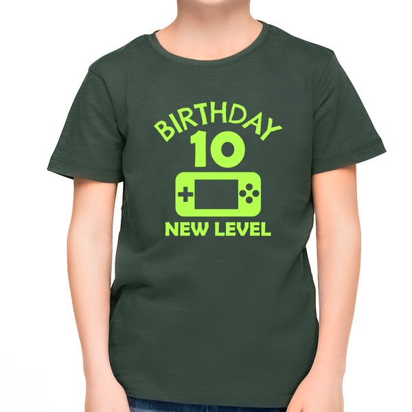 10th Birthday Boy 10 Year Old 10th Birthday Level 10 Gamer Shirts for 10th Birthday Boy Shirt