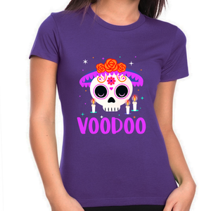 Mardi Gras Shirts for Women Day of The Dead Shirts Mardi Gras Outfit for Women Voodoo New Orleans Shirts