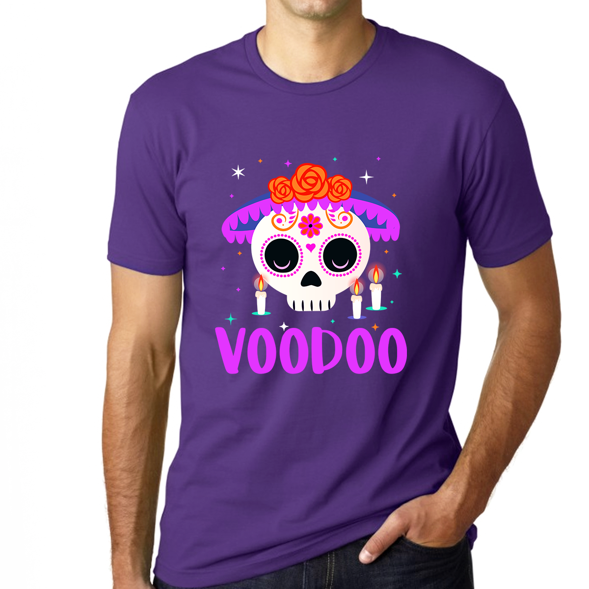 Mardi Gras Shirt for Men Day of The Dead Shirts Mardi Gras Outfit for Men Voodoo New Orleans Shirts
