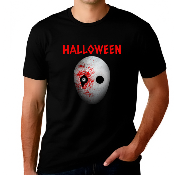 Halloween Mask Shirts for Men Plus Size 1XL 2XL 3XL 4XL 5XL Mens Halloween Shirt Halloween T Shirts for Men