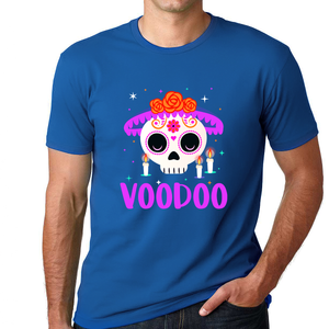Funny Mardi Gras Shirt for Men Plus Size Day of The Dead Shirts Plus Size Mardi Gras Outfit for Men Voodoo