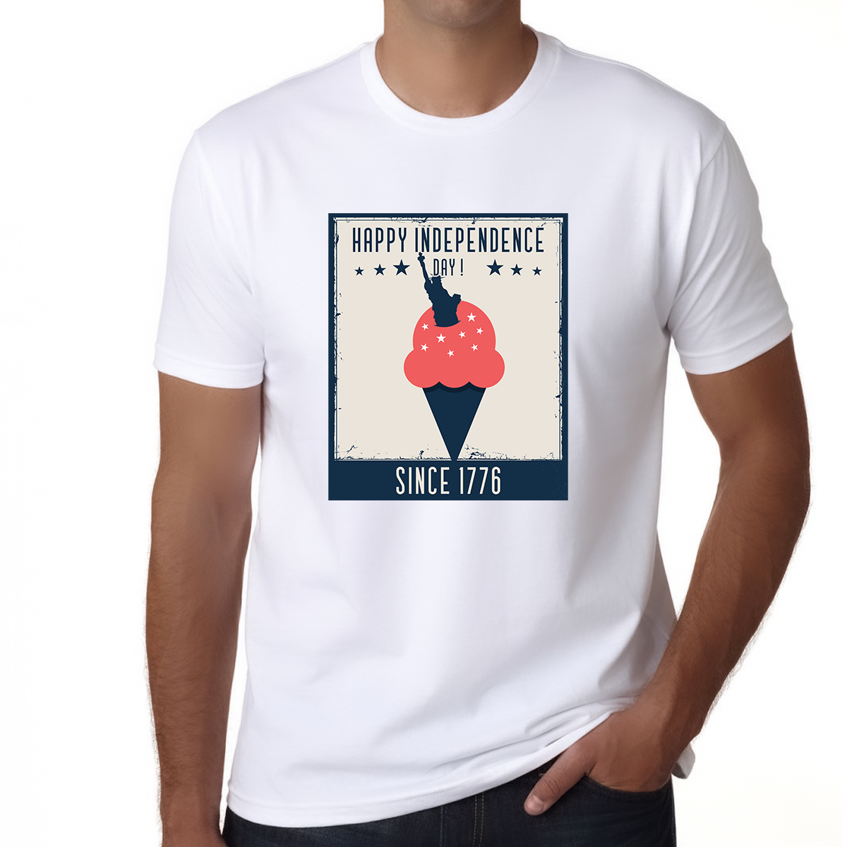 4th of July Shirts for Men American Flag Shirt Vintage USA Shirts for Men Patriotic USA 1776