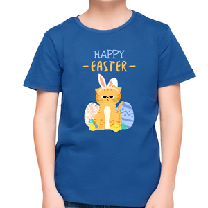 Easter Cat Shirt Boy Easter Shirt Cute Easter Shirts Funny Cat Easter Shirts for Boys