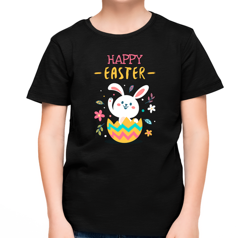 Boy Easter Shirt Happy Easter Shirts Bunny Rabbit Easter Shirts for Boys