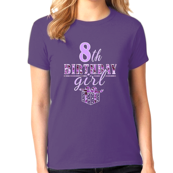 8th Birthday Shirt Girls Birthday Outfit 8 Year Old Girl 8th Birthday Gifts Cute Birthday Girl Shirt