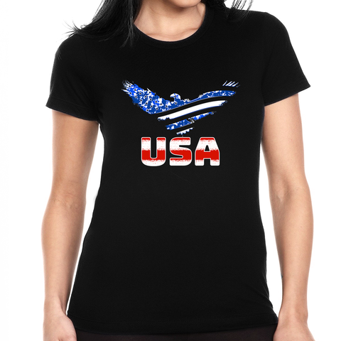 4th of July Shirts USA Eagle American Flag Shirt Women Patriotic Shirt 4th of July Shirts for Women