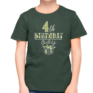 4th Birthday Shirt Boys Birthday Outfit Boy 4 Year Old Boy Birthday Shirt Army Camo Birthday Boy Shirt
