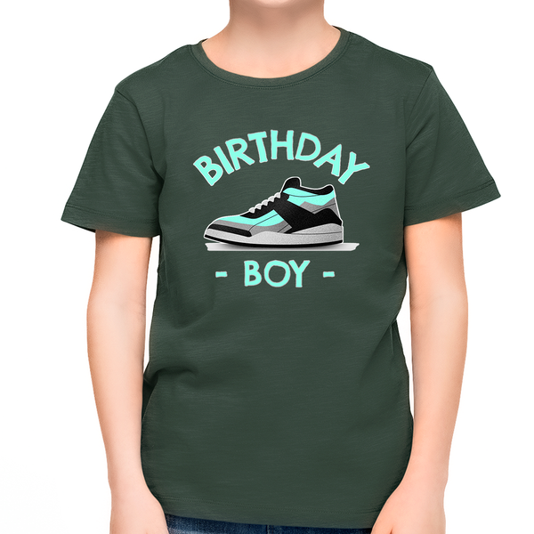 Youth Toddler Birthday Shirt Cute Birthday Pink Sneakers Birthday Shirt Birthday Boy Outfit