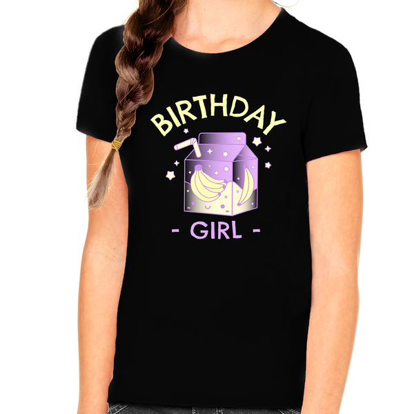 Youth Toddler Birthday Shirt Happy Birthday Shirt Banana Birthday Shirts Birthday Girl Clothes