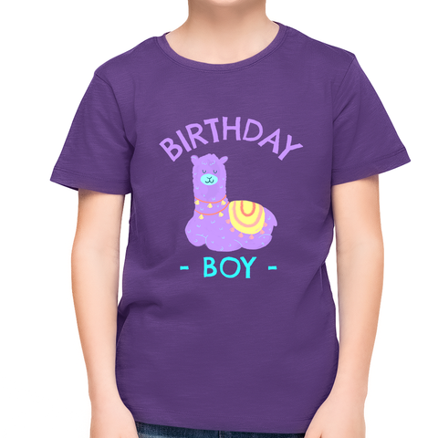 Llama Birthday Shirt Boy Cute Llama Birthday Boy Birthday Shirts Birthday Boy Gifts