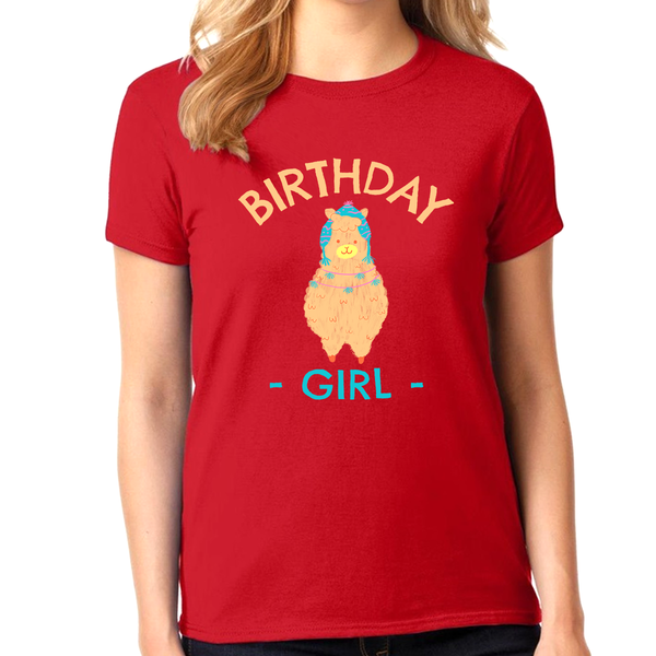 Birthday Shirt Girl Birthday Girl Shirt Cute Llama Birthday Shirt Birthday Girl Gift