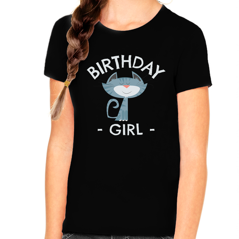 Birthday Girl Shirt Happy Birthday Shirt Kitten Birthday Shirts Birthday Girl Clothes