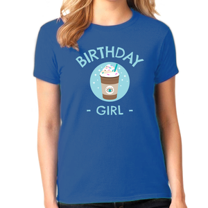 Birthday Girl Shirt Birthday Shirt Girl Ice Drink Birthday Shirt Birthday Girl Gift