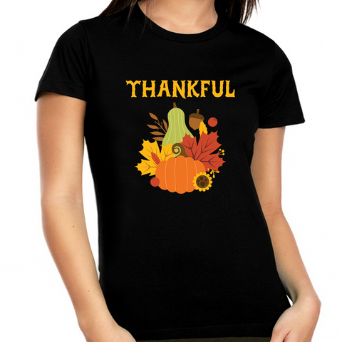 Cute Fall Shirts Thanksgiving Shirts for Women Fall Clothes for Women Plus Size Thankful Shirts for Women