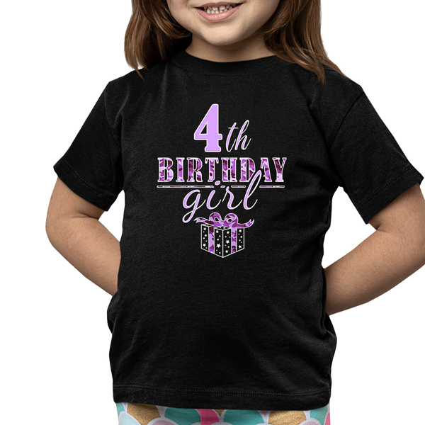 4th Birthday Shirt Girls Birthday Outfit 4 Year Old Girl 4th Birthday Gifts Cute Birthday Girl Shirt