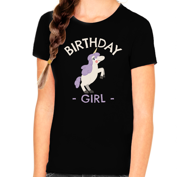Unicorn Youth Toddler Birthday Shirt Girls Birthday Shirt Birthday Shirts Birthday Girl Gifts