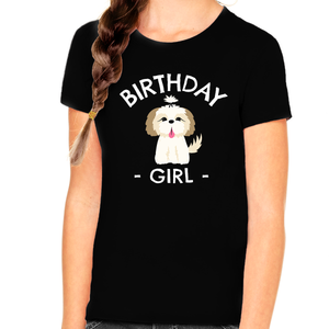 Birthday Girl Shirt Birthday Shirt Girl Cute Dog Birthday Shirt Birthday Girl Gift