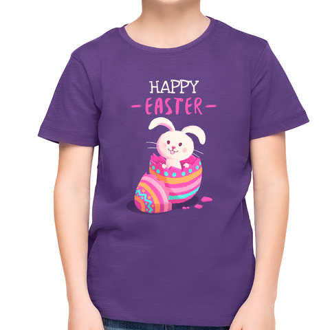 Purple Boy Easter Shirt Easter Shirts Cute Bunny Shirt Easter Shirts for Boys