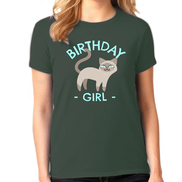 Birthday Girl Shirt Happy Birthday Shirt Cute Kitty Cat Birthday Shirt Birthday Girl Outfit