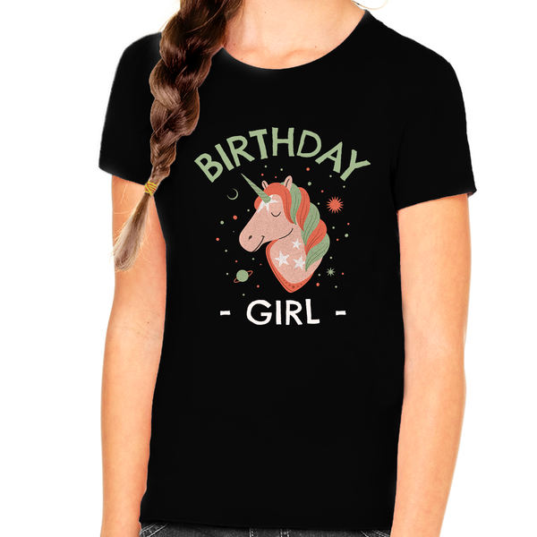 Birthday Shirt Girl Cute Unicorn Shirt Girls Shirt Birthday Shirt Birthday Girl Outfit
