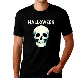 Skull Shirt Mens Halloween Shirt Evil Skeleton Shirt Halloween Tshirt Men Halloween Costumes for Men