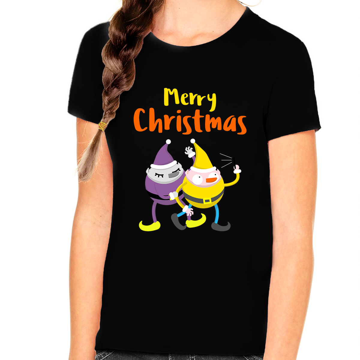 Funny Elfs Funny Christmas Shirts for Girls X-Mas Gift Christmas Clothes for Girls Funny Christmas Shirt