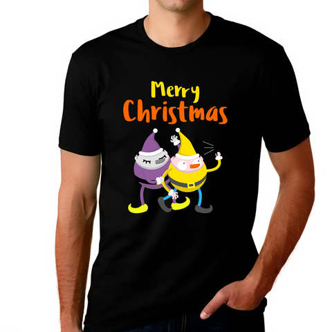 Funny Elfs Funny Christmas Shirts for Men X-Mas Gift Christmas Clothes for Men Funny Christmas Shirt
