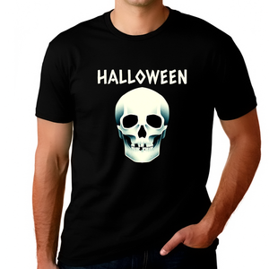 Skull Shirt Mens Halloween Shirt Plus Size 1XL 2XL 3XL 4XL 5XL Evil Skeleton Shirt Halloween Costumes for Men