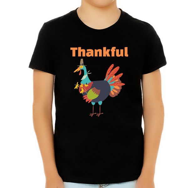 Funny Thanksgiving Shirts for Boys Fall Clothes for Kids Cute Fall Tops for Boys Cute Turkey Shirt for Kid