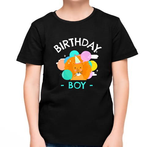Youth Toddler Birthday Shirt Cute Birthday Tees Cute Lion Birthday Shirt Birthday Boy Outfit
