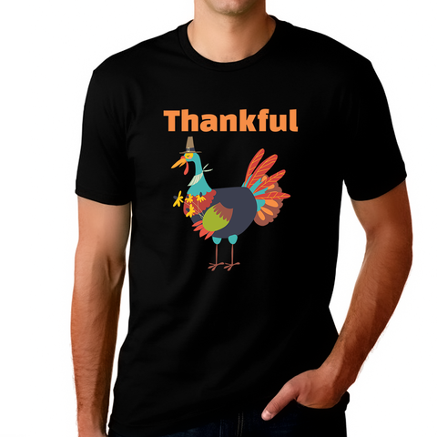 Funny Thanksgiving Shirts for Men Cool Fall Clothes for Men Cute Fall Shirts for Men Funny Turkey Shirt