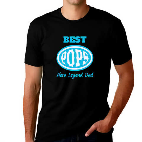 Pops Shirt Funny Fathers Day Shirt Papa Shirt Best Dad Pops Shirt Gifts for Dads