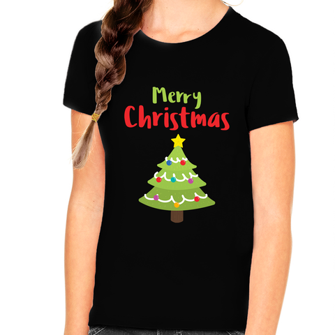 Christmas Tree Cute Christmas TShirts for Girls Funny Christmas Shirt Kids Christmas Shirt Christmas Gift