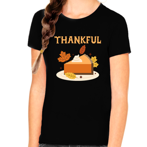 Girls Thanksgiving Shirt Funny Thanksgiving Shirts Turkey Shirt Cute Thanksgiving Pie Kids Thanksgiving Shirt