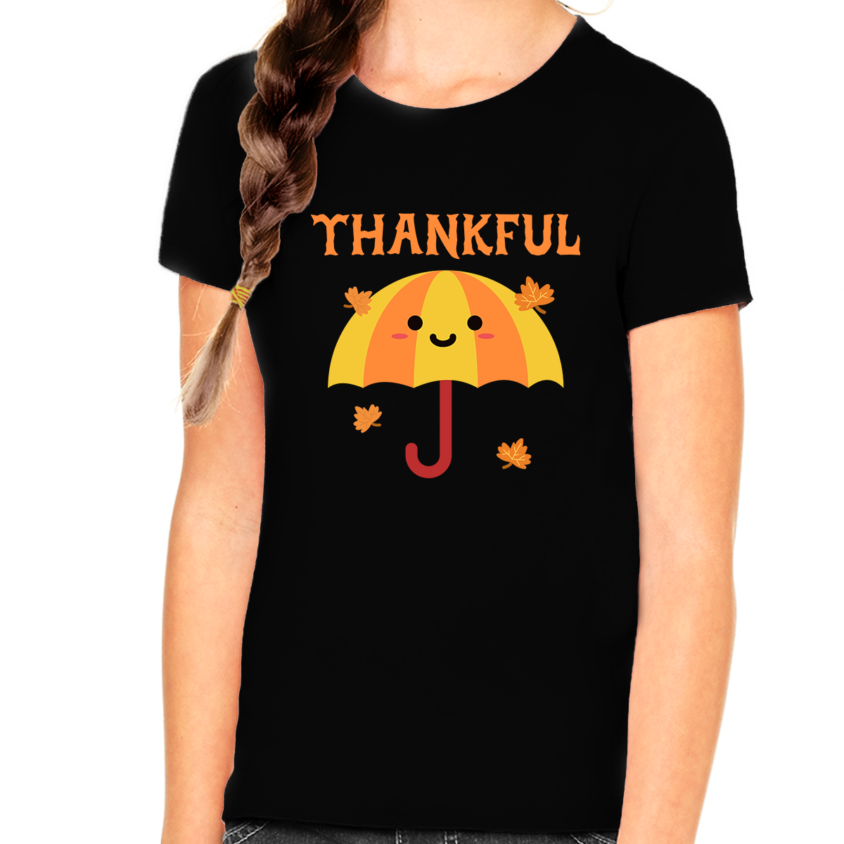 Funny Girls Thanksgiving Shirt Kids Thankful Shirts for Girls Fall Shirt Girls Thanksgiving Shirts for Kids