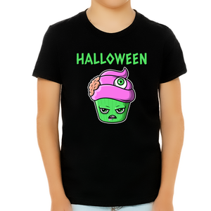 Mad Cupcake Boys Halloween Shirt for Boys Spooky Food Halloween Shirts for Boys Halloween Shirt for Kids