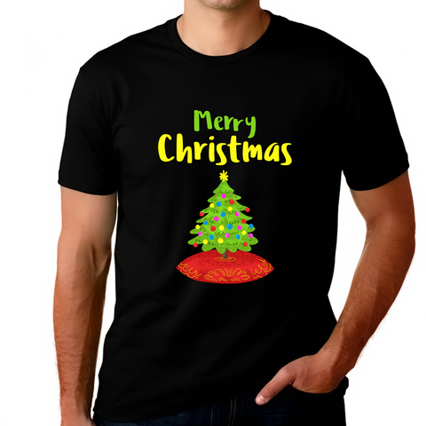 Christmas Tree Funny Plus Size Christmas Shirts for Men Plus Size Christmas Tshirt Mens Christmas Shirt