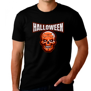 Halloween Skull Shirts for Men Plus Size 1XL 2XL 3XL 4XL 5XL Skeleton Halloween Costumes for Plus Size Men