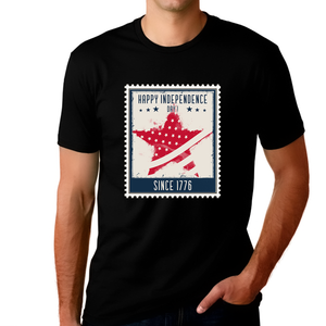 Patriotic Shirts for Men Vintage American Flag Tee USA Shirts for Men 4th of July Shirts for Men