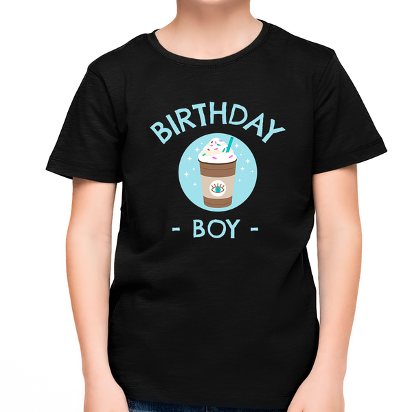 Youth Toddler Birthday Shirt Birthday Boy Shirt Ice Drink Birthday Shirts Birthday Boy Gifts