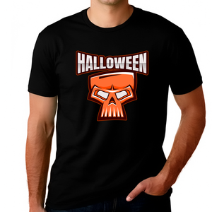Skeleton Shirts Men Plus Size 1XL 2XL 3XL 4XL 5XL Skull Shirts for Men Big & Tall Halloween T Shirts for Men