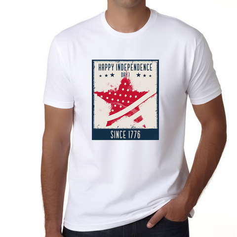 4th of July Shirts for Men Patriotic Shirts for Men Vintage American Flag Tee USA Shirts for Men